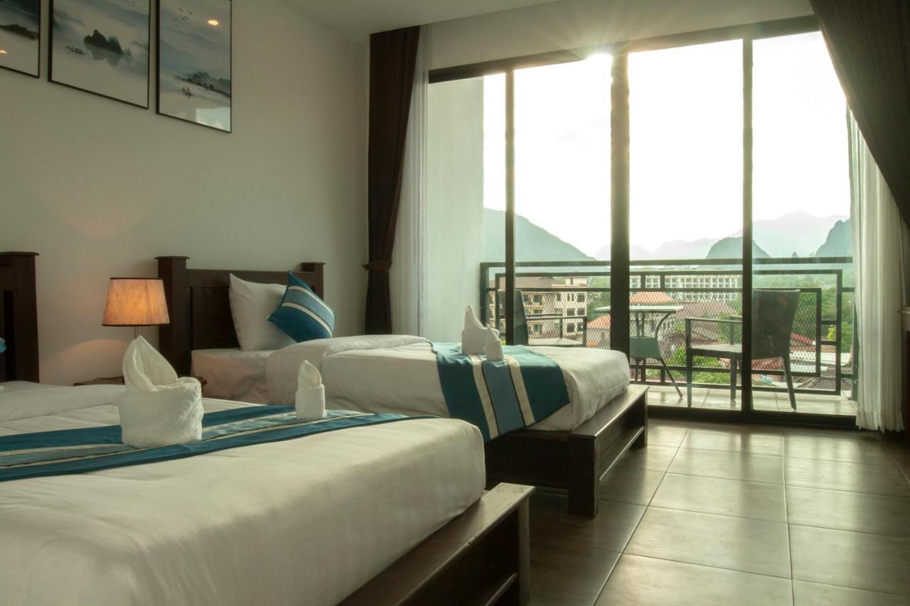 Vang Vieng Topview Hotel Exterior foto